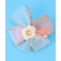 Babyhug Hair Accessories Combo Set With Floral Applique - Purple