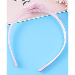 Babyhug Hair Accessories Combo Set With Floral Applique - Pink