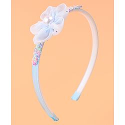 Babyhug Hair Accessories Combo Set With Floral Applique - Pink
