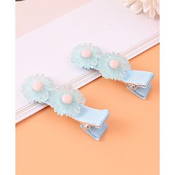 Babyhug Hair Accessories Combo Set With Floral Applique - Pink