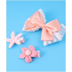 Babyhug Hair Pins & Clips Free Size Pack of 3 - Multicolor