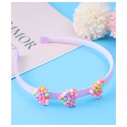 Babyhug Hair Accessories Combo Set With Heart & Butterly Applique - Purple