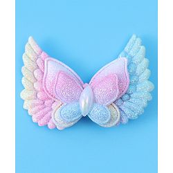 Babyhug Hair Accessories Combo Set With Heart & Butterly Applique - Purple