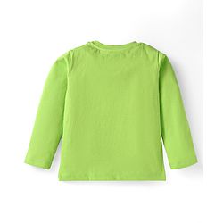 Babyhug Disney Single Jersey Knit Full Sleeves Night Suit With Mickey Mouse Graphics - Green & Blue
