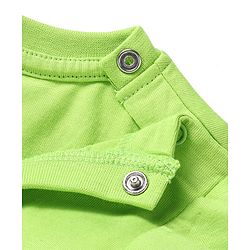 Babyhug Disney Single Jersey Knit Full Sleeves Night Suit With Mickey Mouse Graphics - Green & Blue