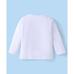 Babyhug Disney Single Jersey Knit Full Sleeves Night Suit with The Lion King Graphics - White & Yellow
