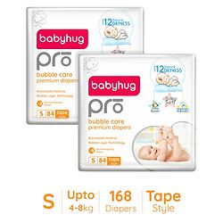 Babyhug Pro Bubble Care Premium Pant Style Diaper Small Size Pack of 2- 84 Pieces Each