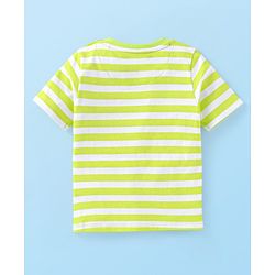 Babyhug Disney Single Jersey Knit Half Sleeves T-Shirts With Winnie The Pooh Graphics Pack of 3 - Green Violet & White