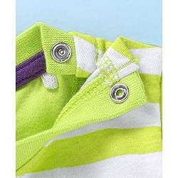 Babyhug Disney Single Jersey Knit Half Sleeves T-Shirts With Winnie The Pooh Graphics Pack of 3 - Green Violet & White