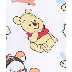 Babyhug Disney Single Jersey Knit Half Sleeves T-Shirts With Winnie The Pooh Graphics Pack of 3 - Green Violet & White