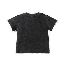 Babyhug Half Sleeves Car Printed T- Shirt & Shorts Set - Grey