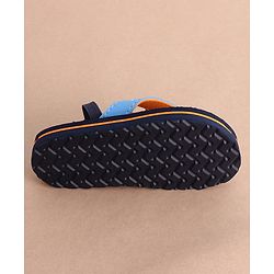 Cute Walk by Babyhug Slip On Flip Flops With Teddy Print - Navy Blue