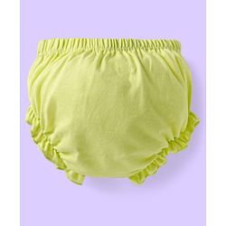 Babyhug 100% Cotton Knit Bloomers with Fruit Prints Pack of 7 - Aqua White & Green