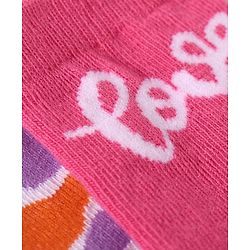 Cute Walk By Babyhug Anti-Bacterial Ankle Length Socks With Text & Heart Design Pack Of 3 - Pink & Light Blue