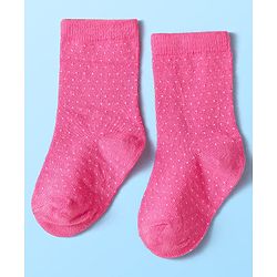 Cute Walk by Babyhug Anti-Bacterial Ankle Length Socks with Solid & Floral Design Pack of 3 - Dark Pink White & Grey