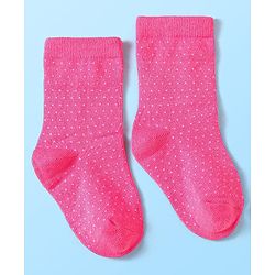 Cute Walk by Babyhug Anti-Bacterial Ankle Length Socks with Solid & Floral Design Pack of 3 - Dark Pink White & Grey