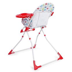 Babyhug Fun Feast Highchair With Adjustable Food Tray & 5 Point Safety Harness - Red - 80 x 63 x 96 cm Red