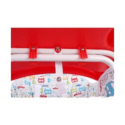 Babyhug Fun Feast Highchair With Adjustable Food Tray & 5 Point Safety Harness - Red - 80 x 63 x 96 cm Red