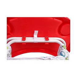 Babyhug Fun Feast Highchair With Adjustable Food Tray & 5 Point Safety Harness - Red - 80 x 63 x 96 cm Red