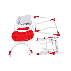 Babyhug Fun Feast Highchair With Adjustable Food Tray & 5 Point Safety Harness - Red - 80 x 63 x 96 cm Red