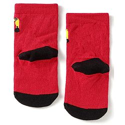 Cute Walk by Babyhug Anti-Bacterial Ankle Length Socks with Car & Truck Design Pack of 3 - Blue Red & Grey
