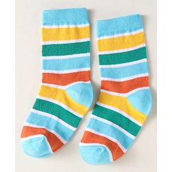 Cute Walk by Babyhug Knit Ankle Length Socks With Dino Design Pack of 3 - Light Blue & Black