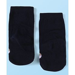 Cute Walk by Babyhug Knit Ankle Length Socks With Whale & Star Design Pack of 3 - Blue Black & Yellow