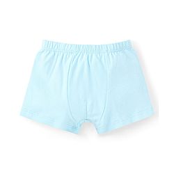Babyhug 100% Cotton Knit Solid Striped & Bear Printed  Trunks Pack of 5 - Light Blue Navy & Yellow