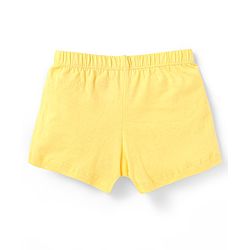 Babyhug 100% Cotton Knit Solid Striped & Bear Printed  Trunks Pack of 5 - Light Blue Navy & Yellow