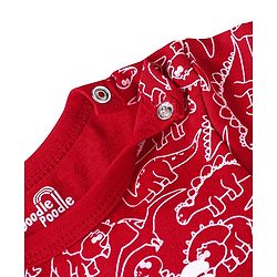 Babyhug Cotton Knit Full Sleeves Santa Claus Printed Night Suit - Royal Blue