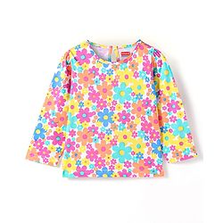 Babyhug Sleeveless Frock With Inner Tee Frocks and Dresses Female Blue age 18-24m