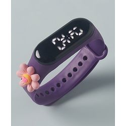 Babyhug Carrot Applique Digital Watch Free Size - Purple