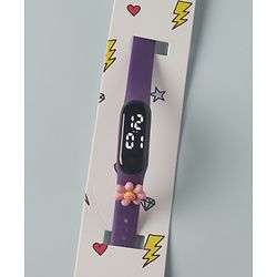 Babyhug Carrot Applique Digital Watch Free Size - Purple