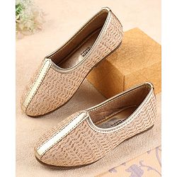 Cute Walk by Babyhug Slip on Mojaris - Beige
