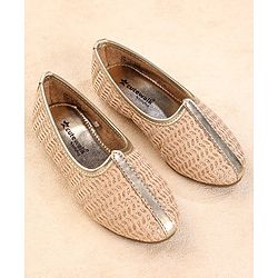 Cute Walk by Babyhug Slip on Mojaris - Beige