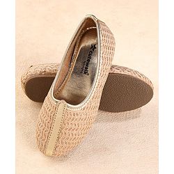 Cute Walk by Babyhug Slip on Mojaris - Beige