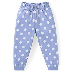 Babyhug Disney Single Jersey Knit Full Sleeves Night Suit With Olaf Graphics - Royal Blue