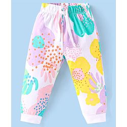 Babyhug Disney Single Jersey Knit Full Sleeves Night Suit with Disney Princess Print - Pink