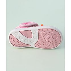 Cute Walk by Babyhug Sandals with Heart Applique & Velcro Closure - Pink