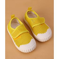 Cute Walk by Babyhug Casual Shoes with Velcro Closure - Yellow