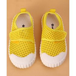Cute Walk by Babyhug Casual Shoes with Velcro Closure - Yellow