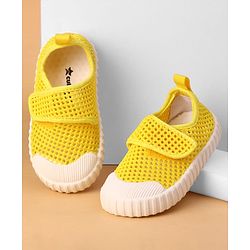 Cute Walk by Babyhug Casual Shoes with Velcro Closure - Yellow