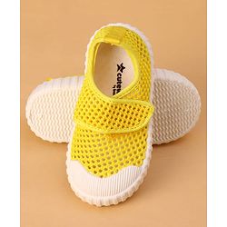 Cute Walk by Babyhug Casual Shoes with Velcro Closure - Yellow