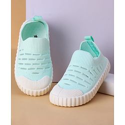 Cute Walk by Babyhug Slip On Solid Casual Shoes - Mint