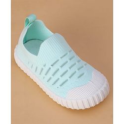 Cute Walk by Babyhug Slip On Solid Casual Shoes - Mint