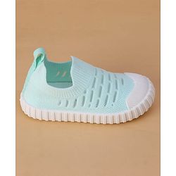 Cute Walk by Babyhug Slip On Solid Casual Shoes - Mint