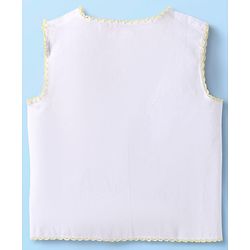 Babyhug 100% Cotton Woven Solid Color Jhablas Pack of 5 - White