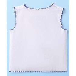 Babyhug 100% Cotton Woven Solid Color Jhablas Pack of 5 - White
