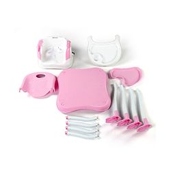 Babyhug Urban 4 in 1 High Chair With 3 Point Safety Harness And Anti-Slip Base - Pink