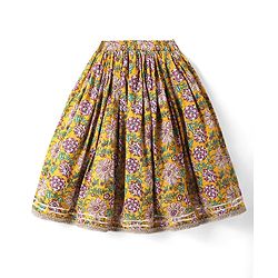 Babyhug Woven Sleeveless Floral Printed & Lace Detailing Lehenga Choli Set With Dupatta - Yellow